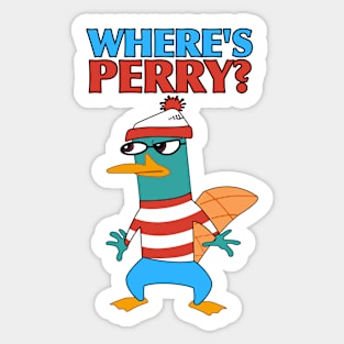 Where's Perry Waldo? Sticker